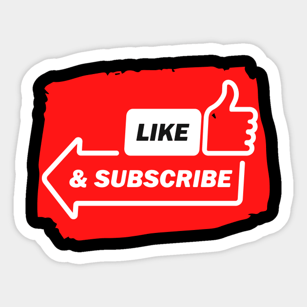 Social Media Like & Subscribe Video Content Sticker by DRISSI